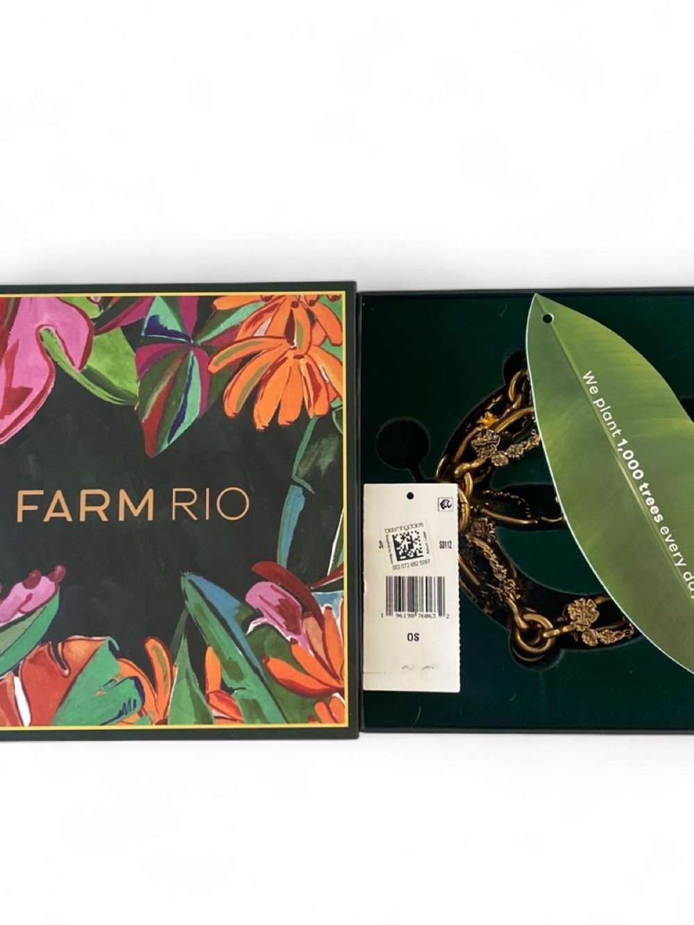 FARM Rio Vintage Gold Flower Metal Chain Belt